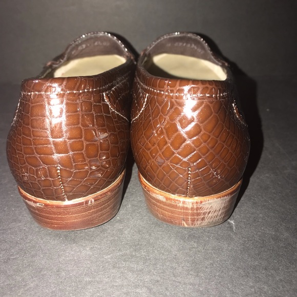 Texas SAS Simplify Tripad Comfort Loafers Shoes Brown Croc Womens Size 7 US - Picture 8 of 14